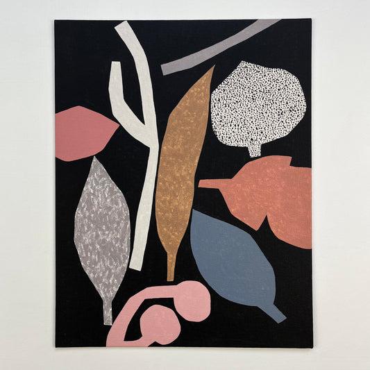 ORIGINAL PAINTING - BLUE LEAF