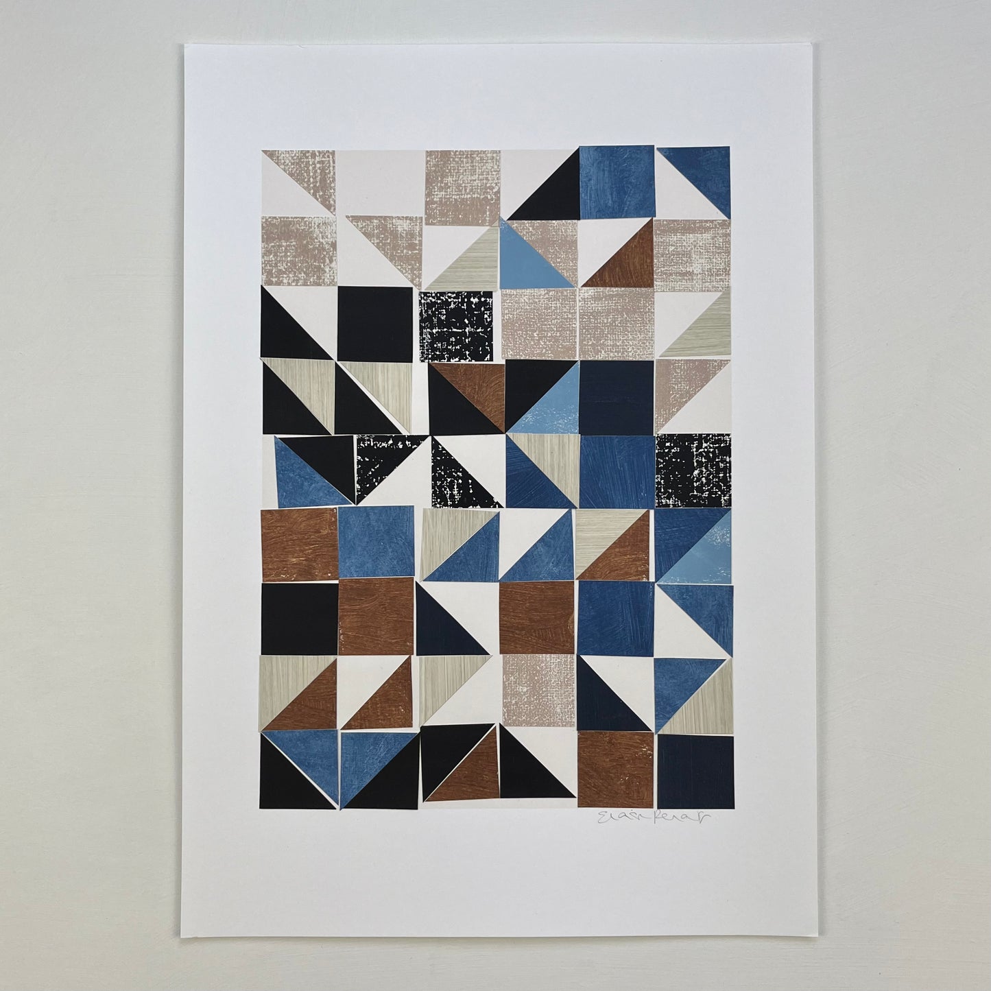 PAPER COLLAGE - HALF SQUARES