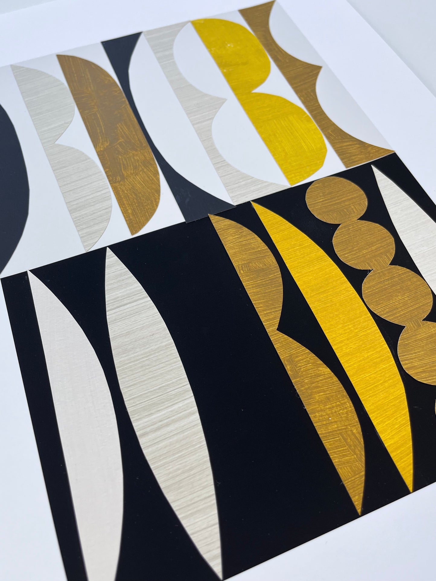 PAPER COLLAGE - GOLDEN FLAME
