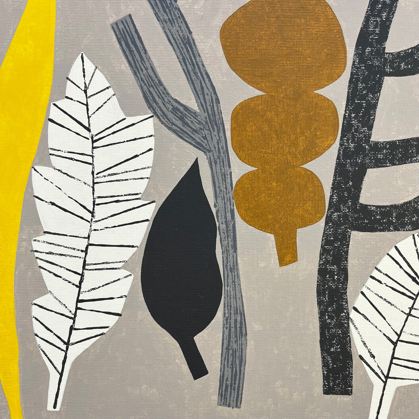 ORIGINAL PAINTING - YELLOW LEAF