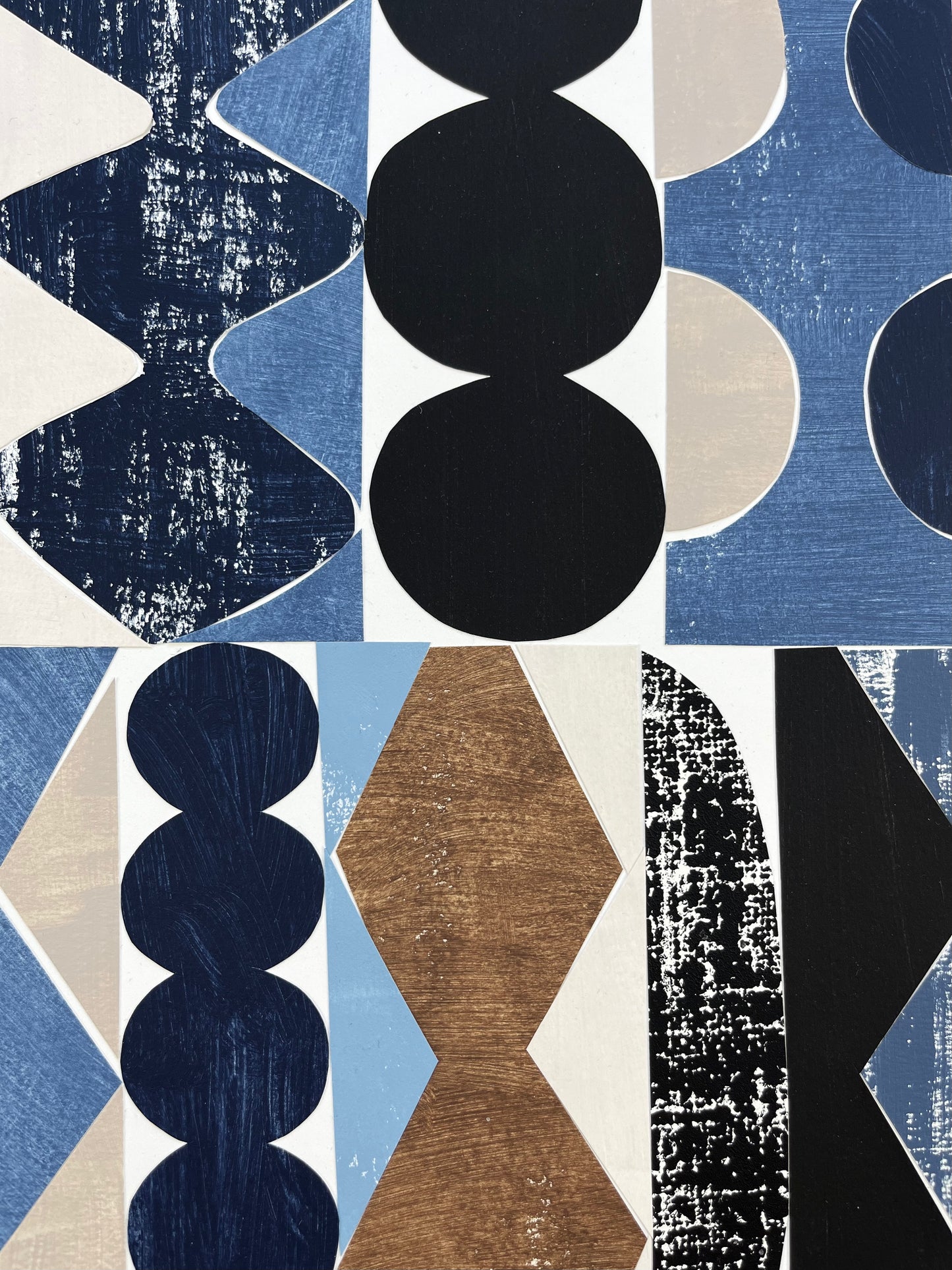 PAPER COLLAGE - JAZZ (BLUE)