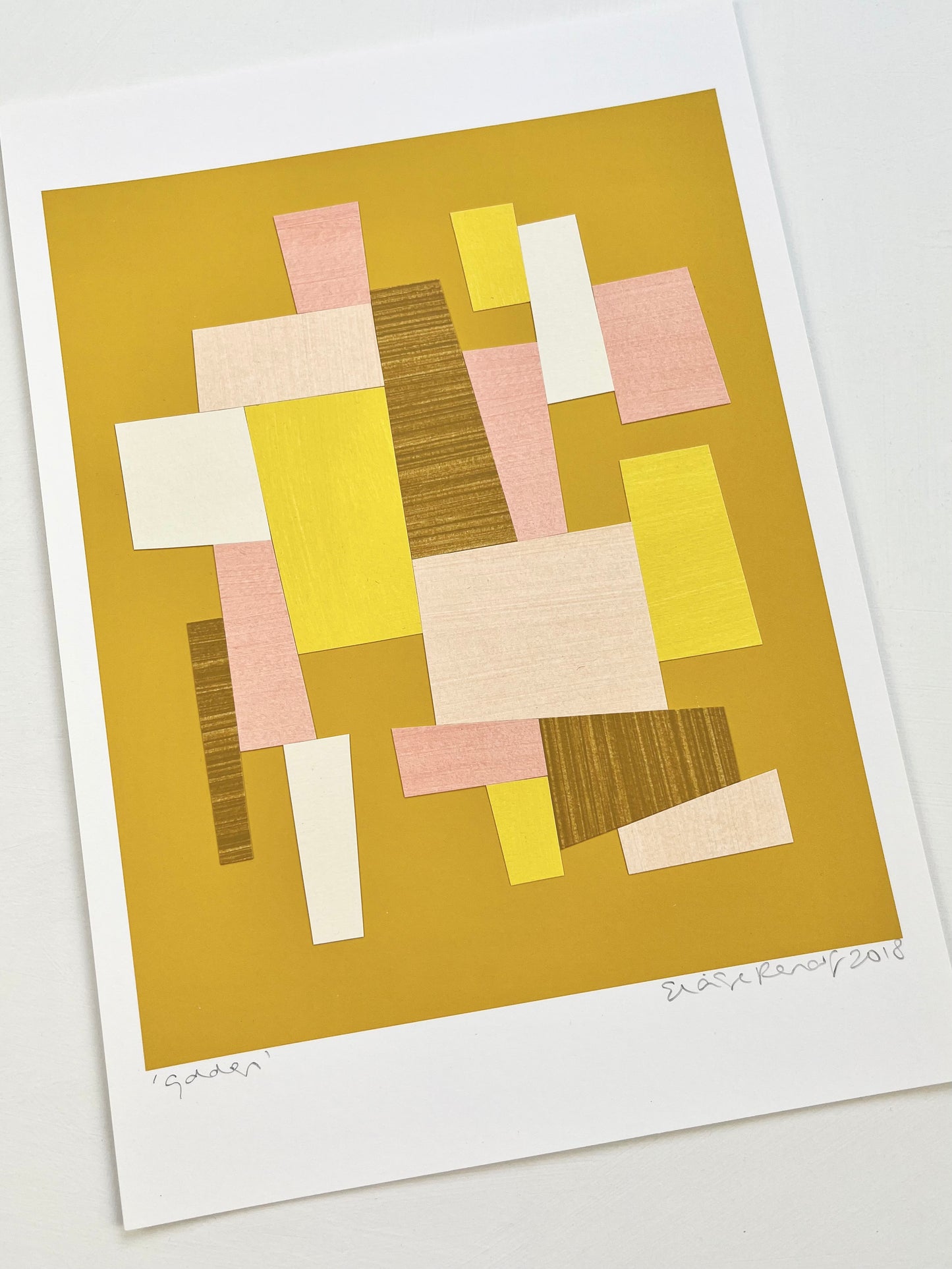 PAPER COLLAGE - GOLDEN