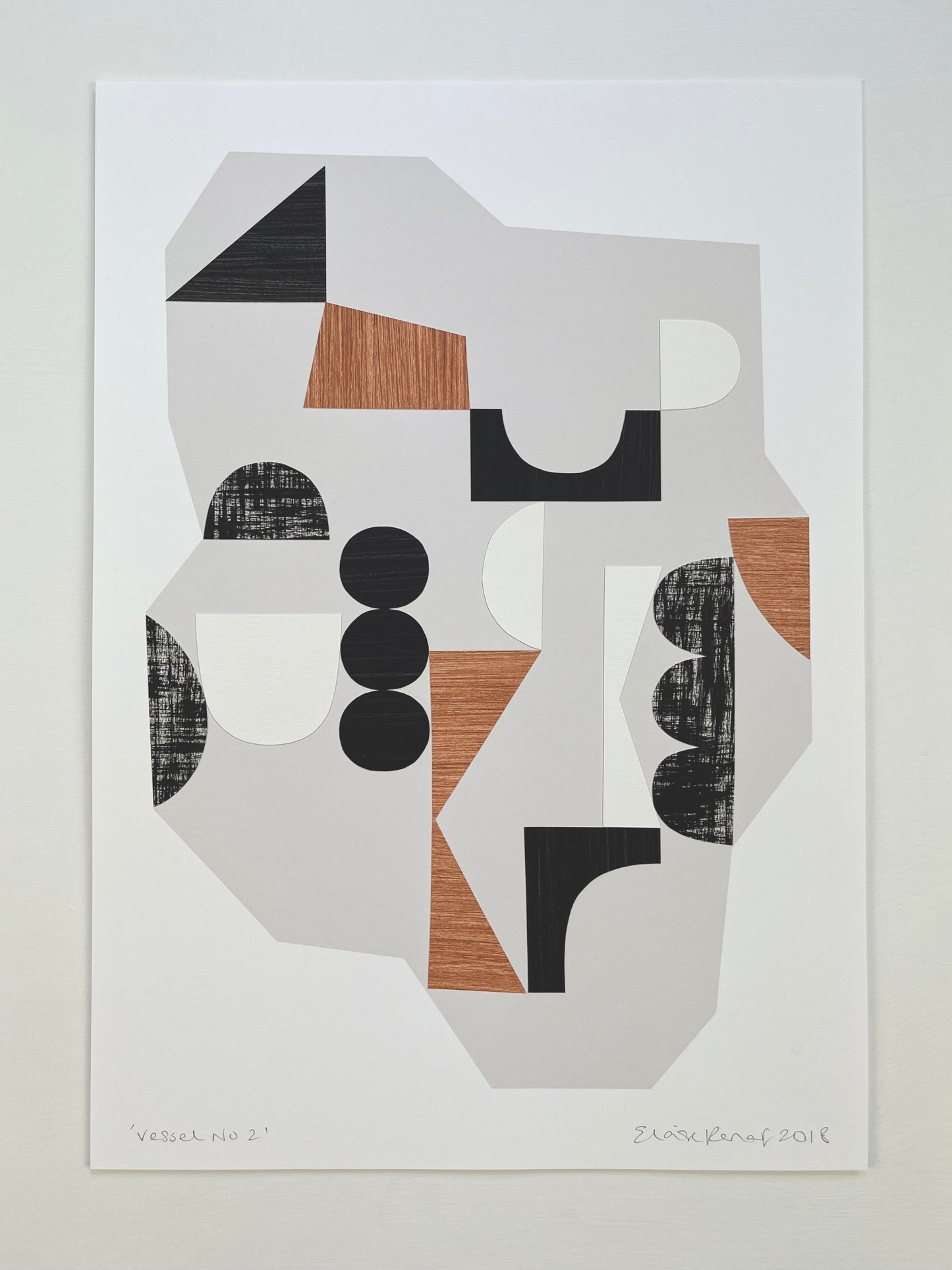 PAPER COLLAGE - VESSEL No2