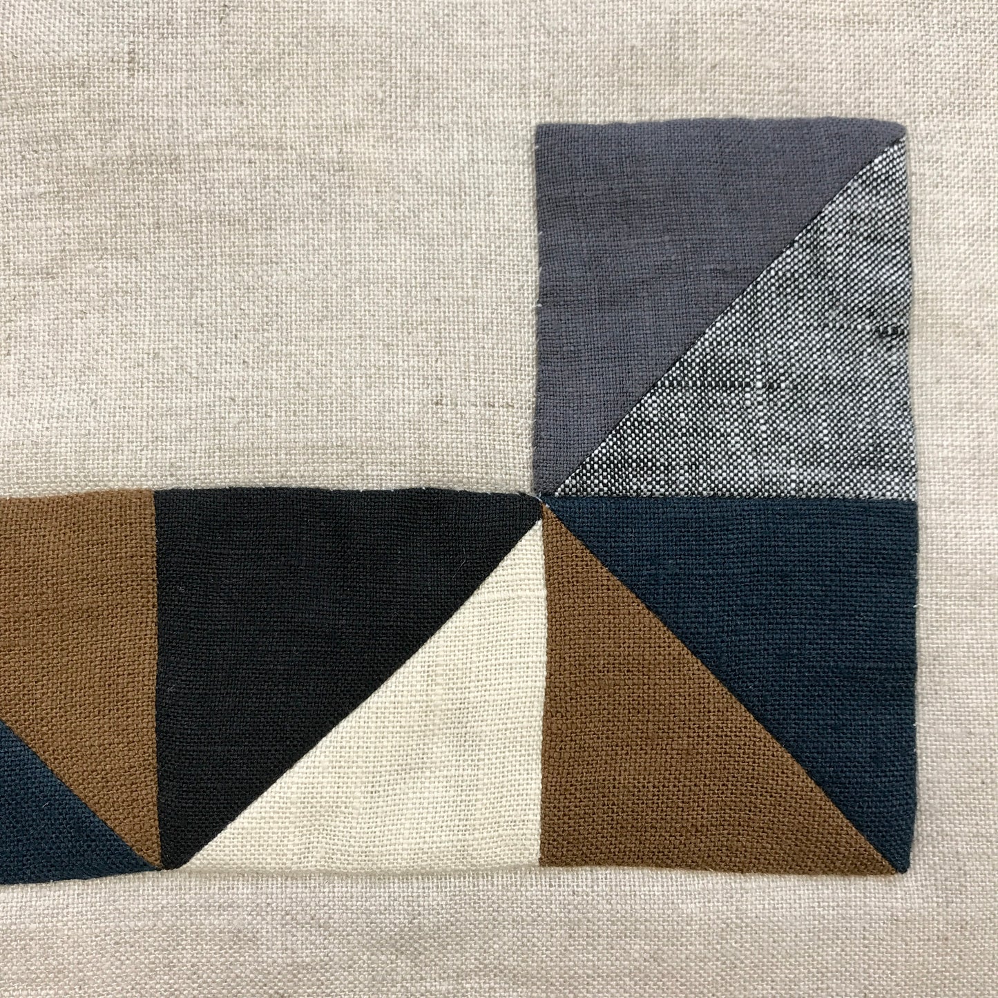 STITCHED TEXTILE - BLACK TREE