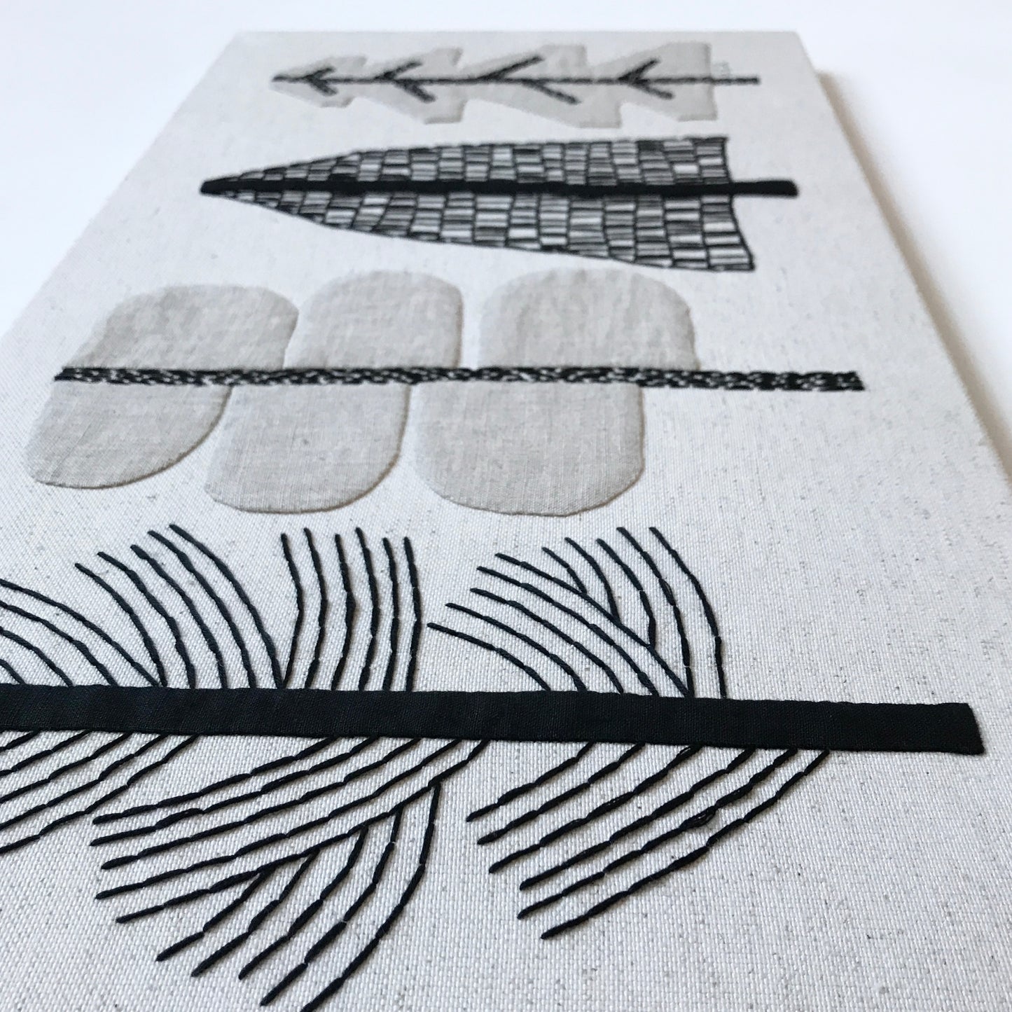 LINEN WALL PANEL - FIVE TREES