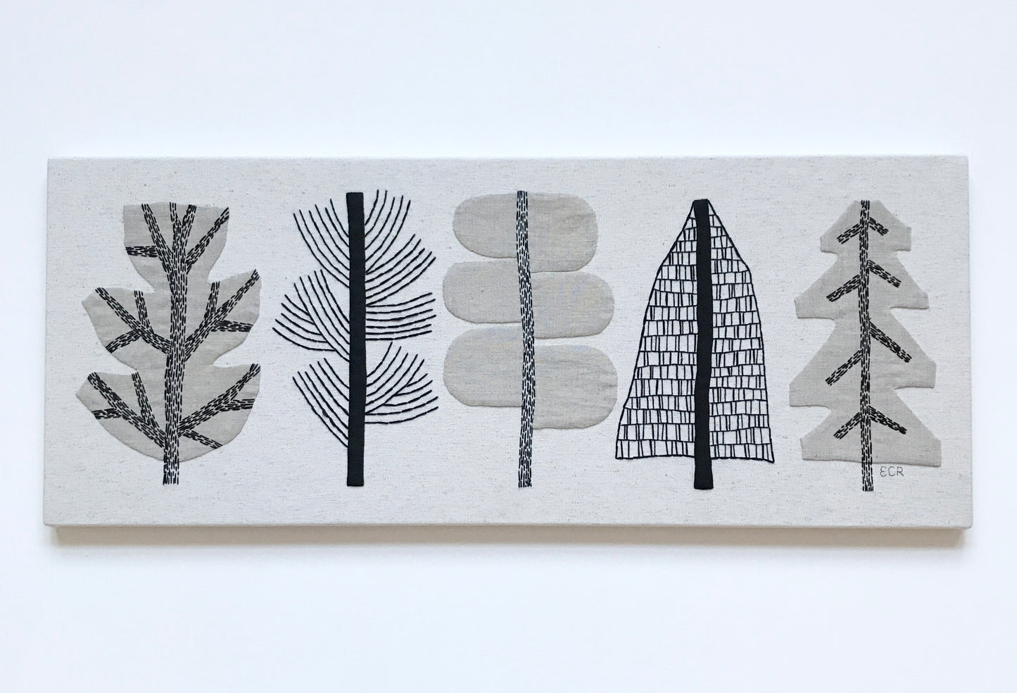 LINEN WALL PANEL - FIVE TREES