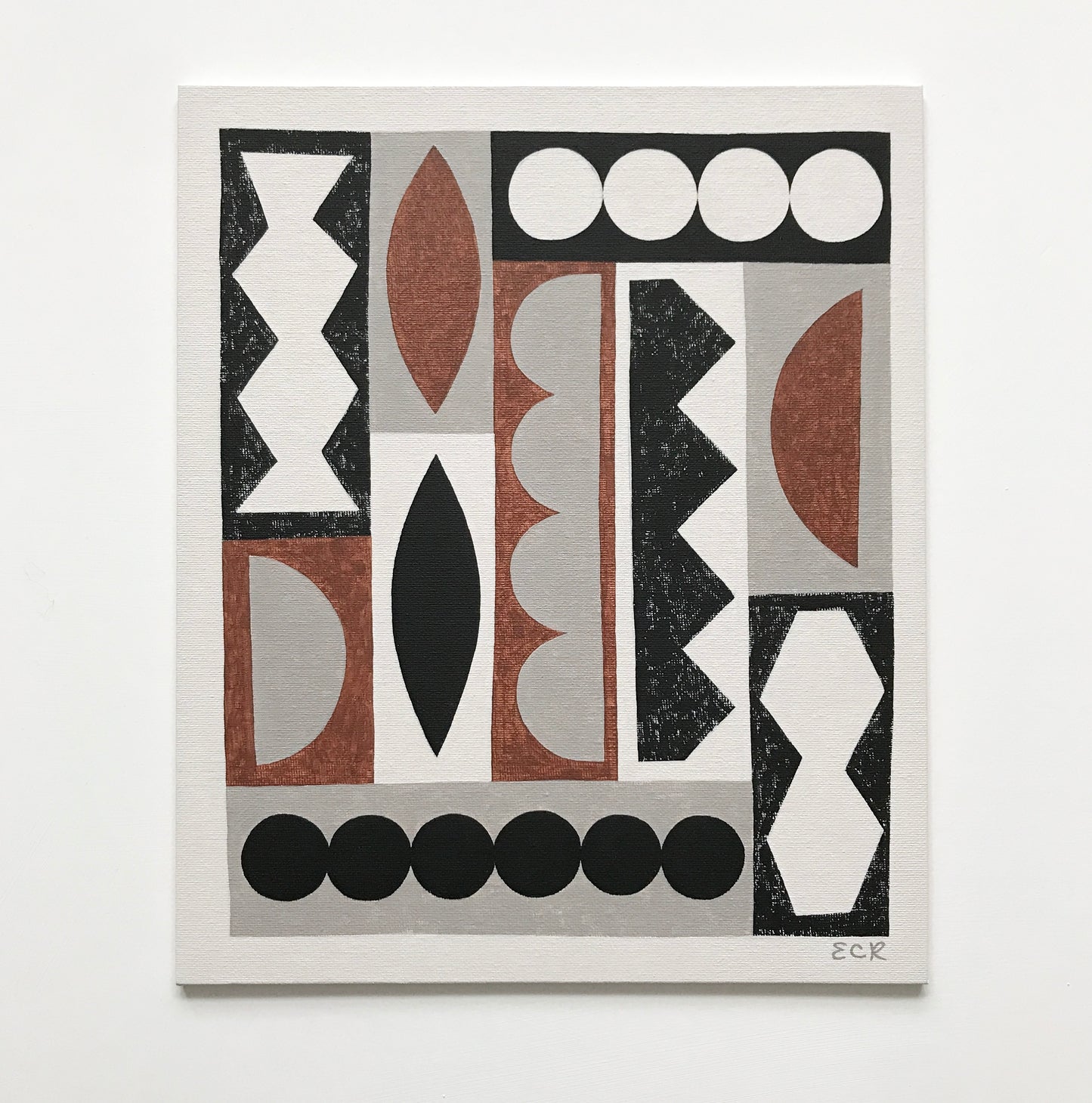 ORIGINAL PAINTING - ASSEMBLED SHAPES No4