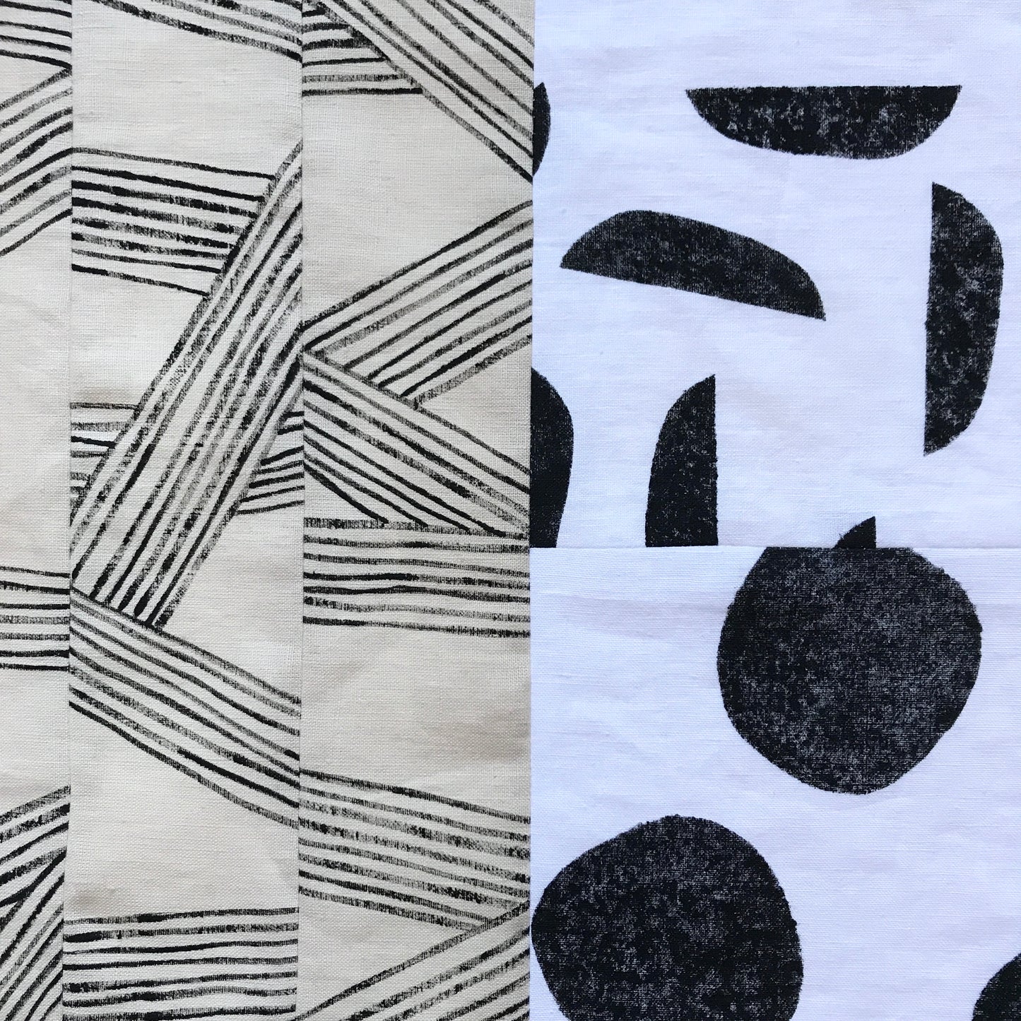 STITCHED TEXTILE - LANDSCAPE LINES