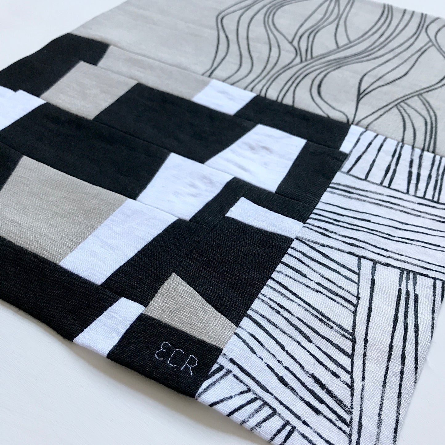 STITCHED TEXTILE - BLOCK PARTY