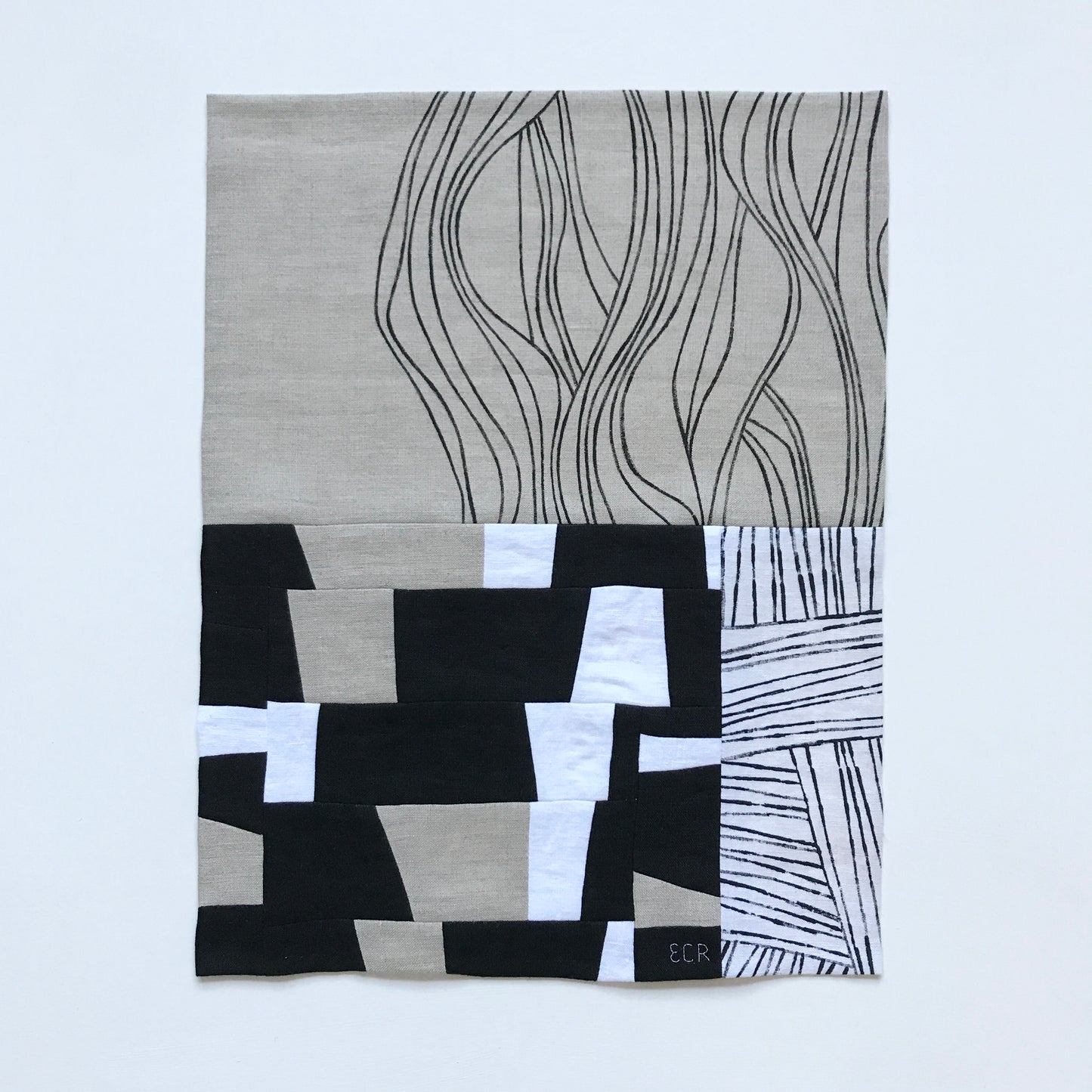 STITCHED TEXTILE - BLOCK PARTY