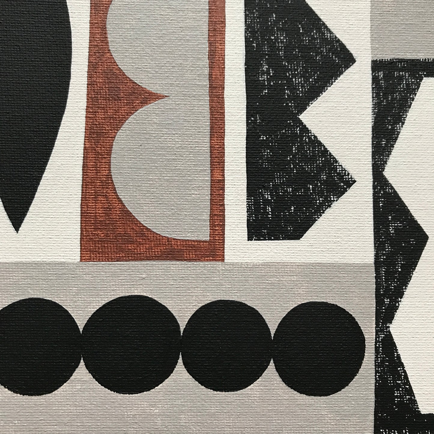 ORIGINAL PAINTING - ASSEMBLED SHAPES No4