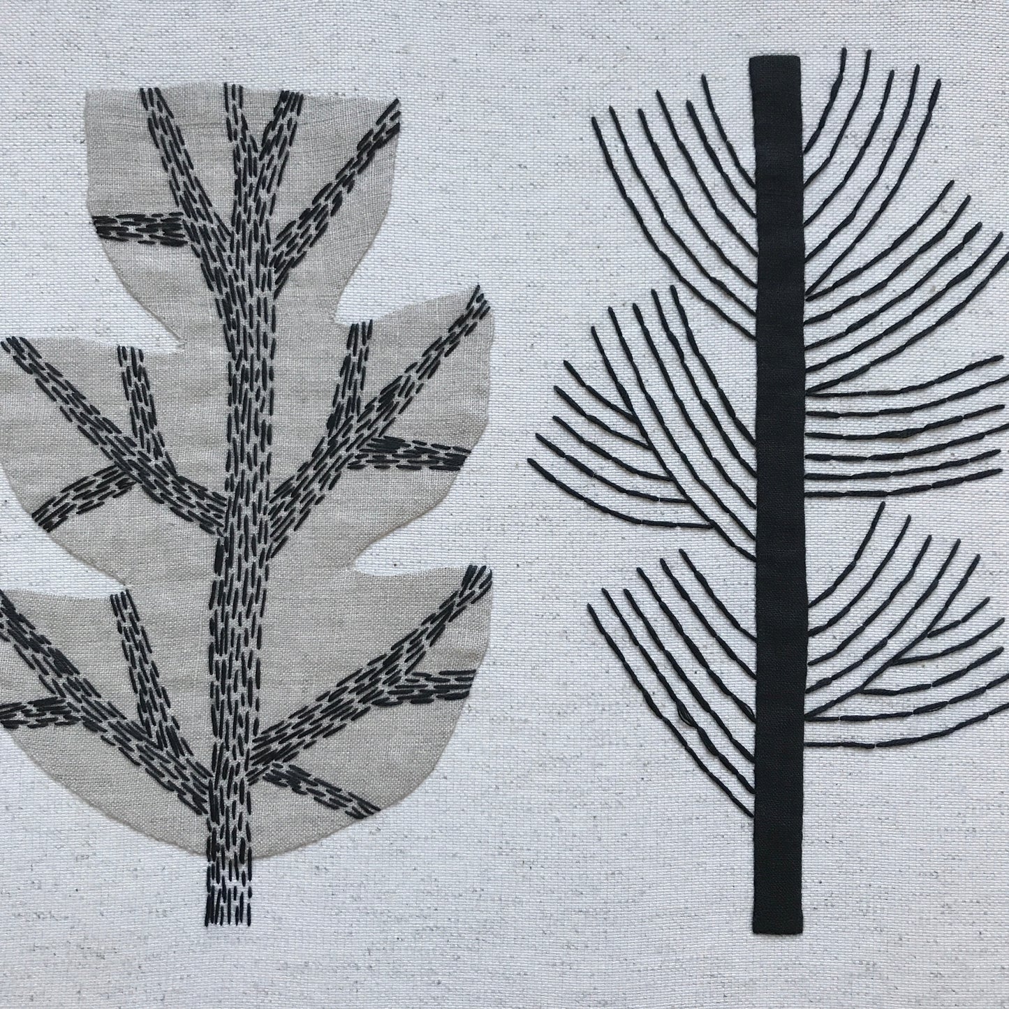LINEN WALL PANEL - FIVE TREES