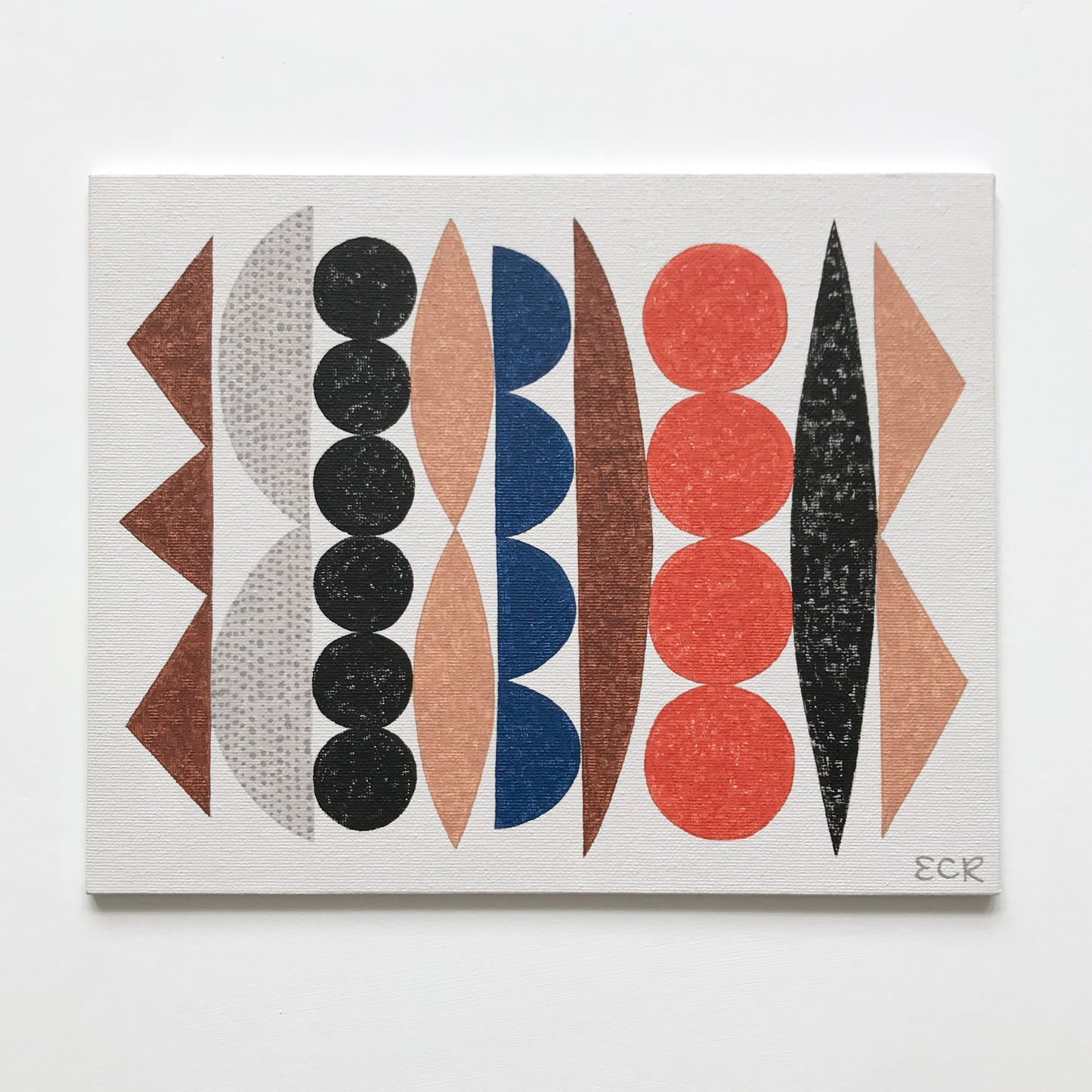 ORIGINAL PAINTING - ASSEMBLED SHAPES No3