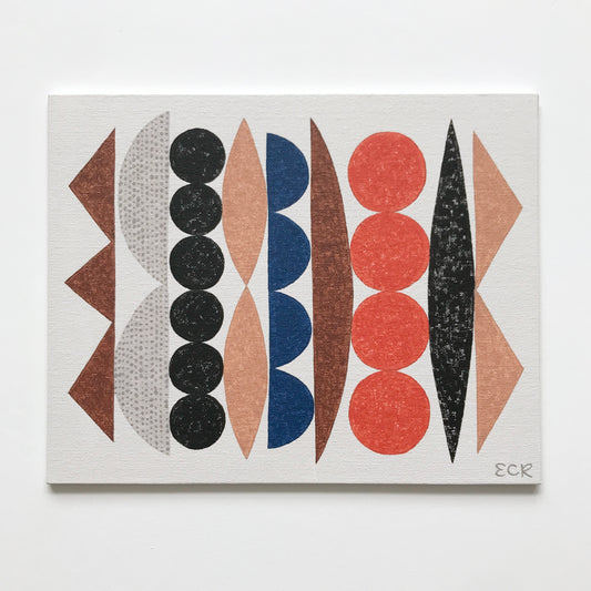 ORIGINAL PAINTING - ASSEMBLED SHAPES No3