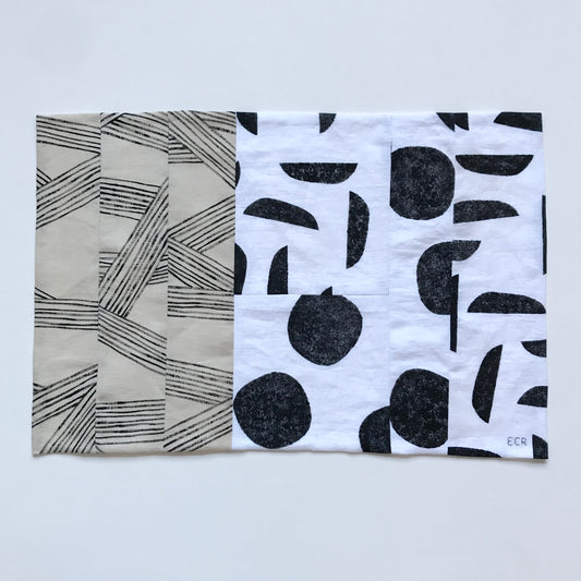 STITCHED TEXTILE - LANDSCAPE LINES