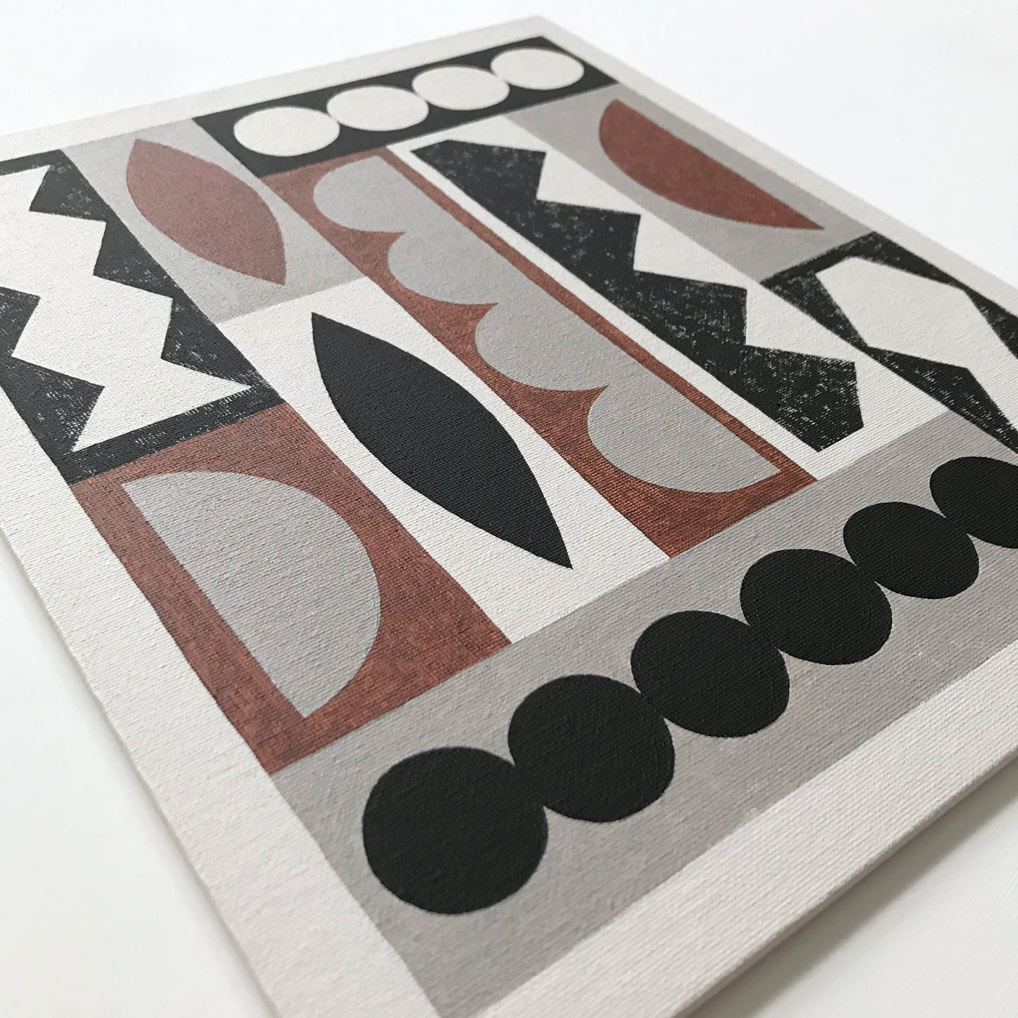 ORIGINAL PAINTING - ASSEMBLED SHAPES No4