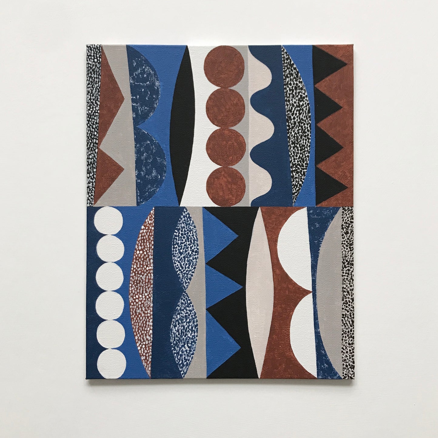 ORIGINAL PAINTING - ASSEMBLED SHAPES No2