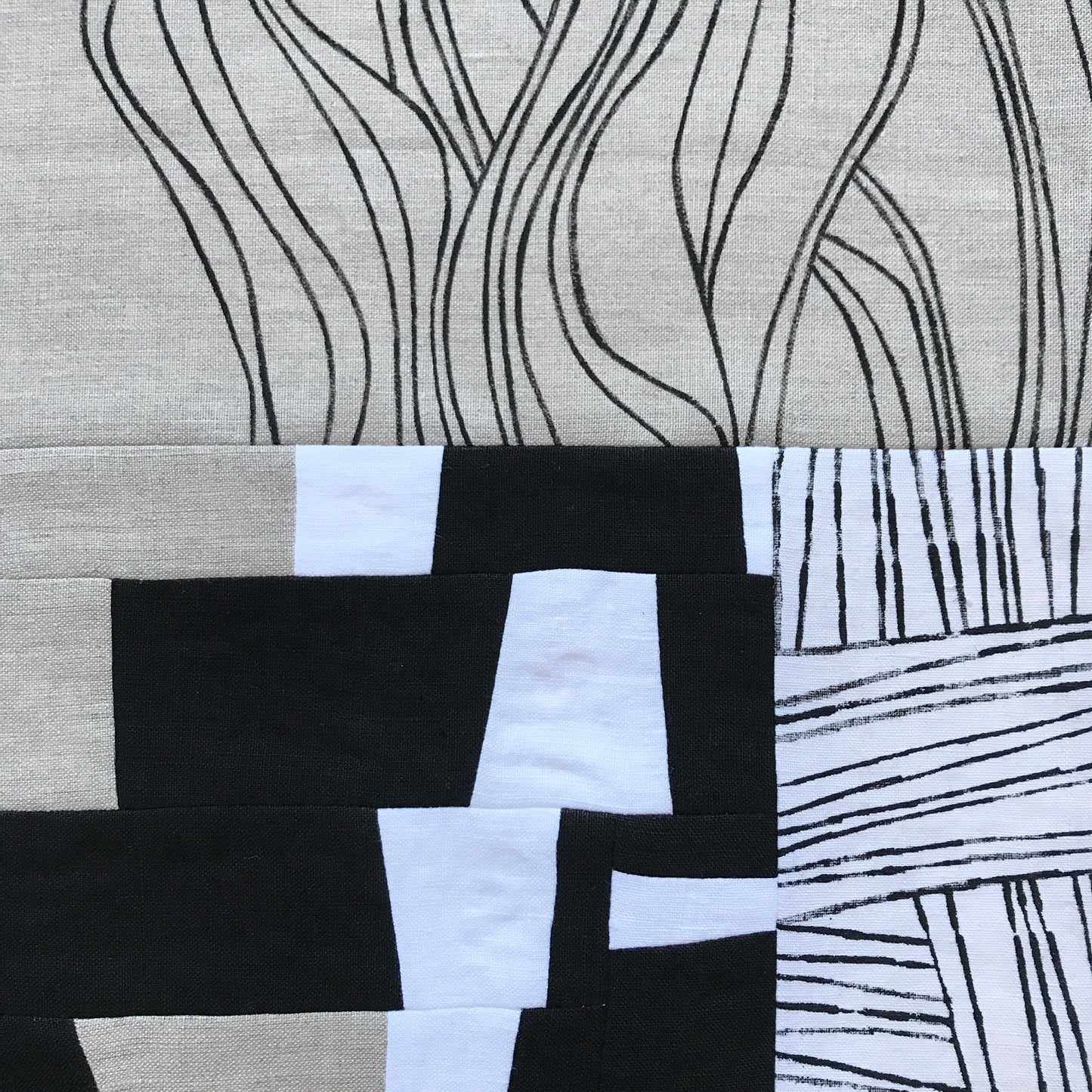 STITCHED TEXTILE - BLOCK PARTY