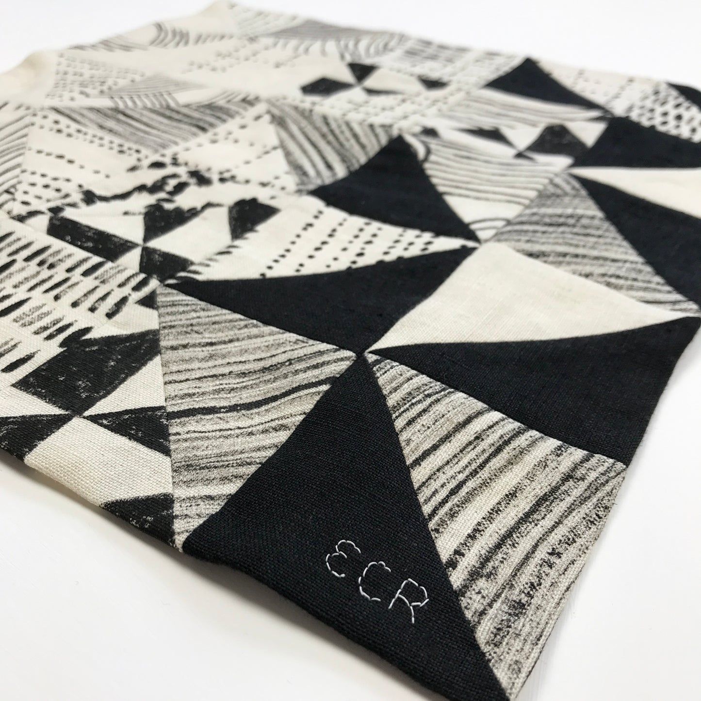 STITCHED TEXTILE - OMBRÉ TRIANGLES