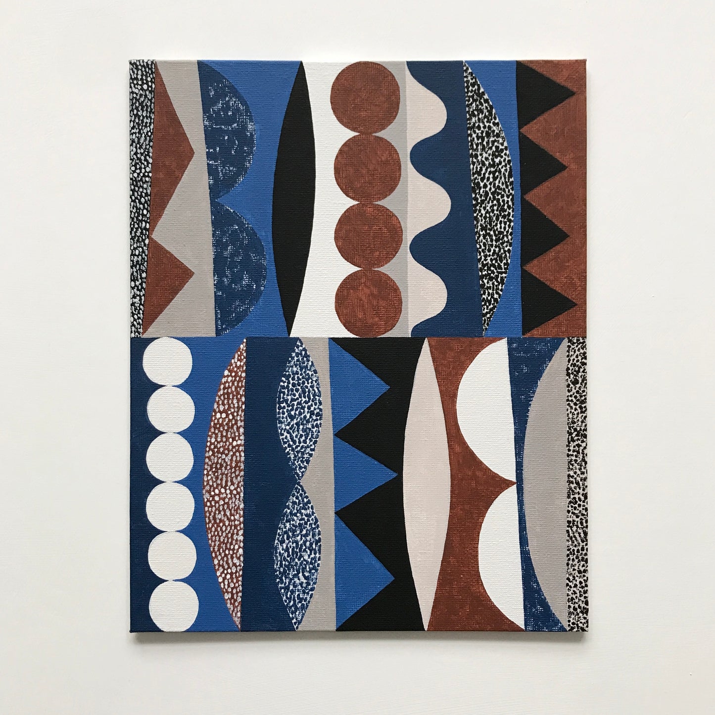 ORIGINAL PAINTING - ASSEMBLED SHAPES No2