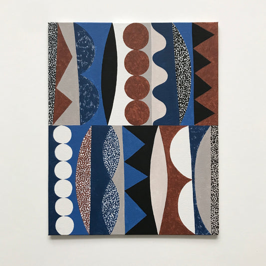 ORIGINAL PAINTING - ASSEMBLED SHAPES No2