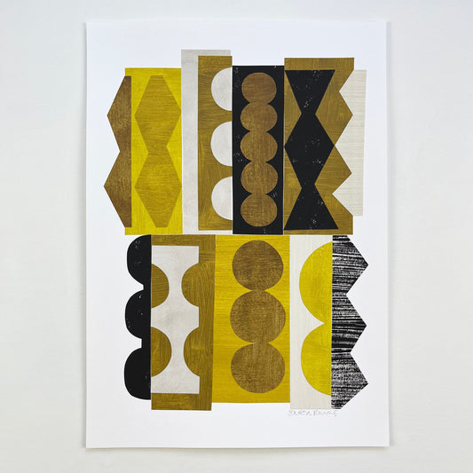 PAPER COLLAGE - JAZZ (YELLOW)