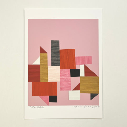 PAPER COLLAGE - ROSE GOLD