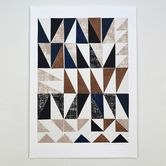 PAPER COLLAGE - TURNED TRIANGLES
