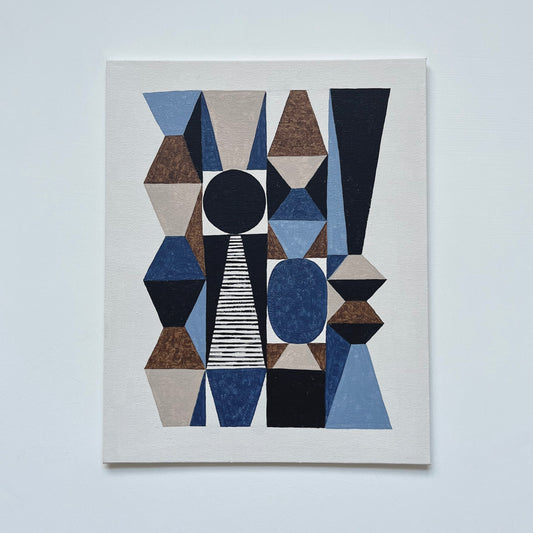 ORIGINAL PAINTING - STACKED SHAPES