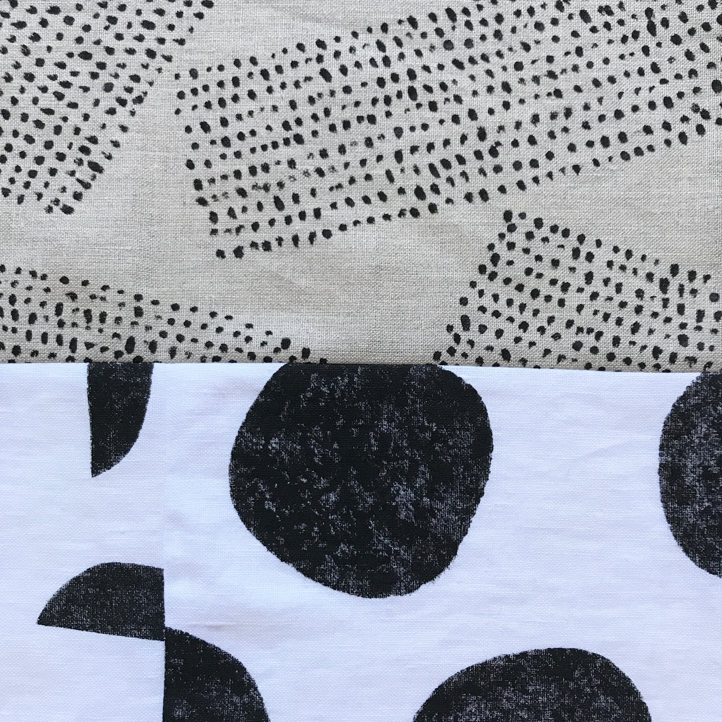 STITCHED TEXTILE DOTS AND SPOTS