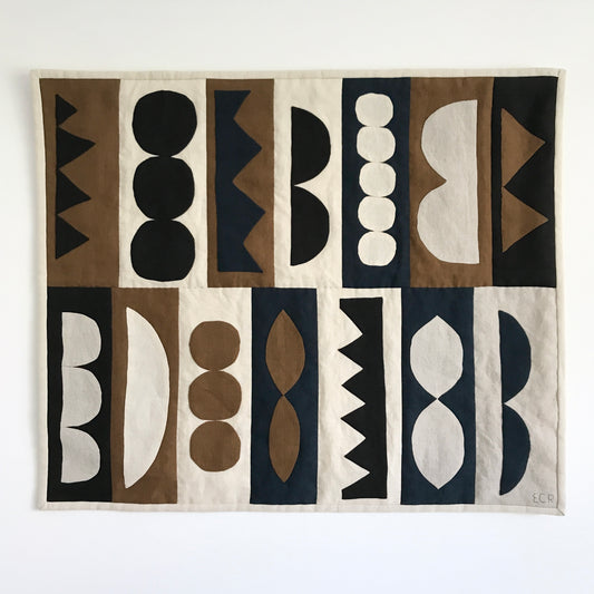 WALL QUILT APPLIQUÉ ABSTRACT